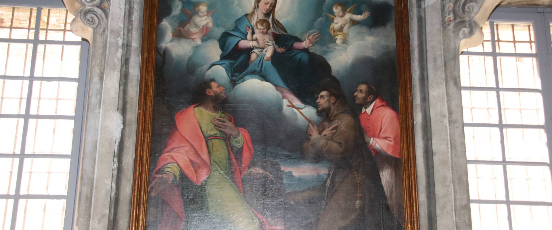 Camillo Procaccini, Madonna in gloria con i santi Tommaso, Carlo e Francesco 05 foto di Mongolo1984